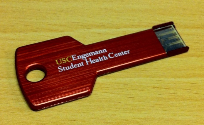 The unassuming attack vector, a cardinal-and-gold USB key